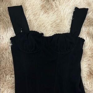 Edikted Black Bodysuit Top